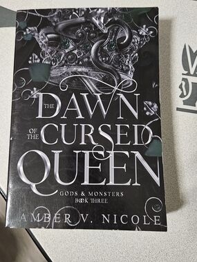 Dark Fantasy Paperback Back Cover - Black & Teal Accents